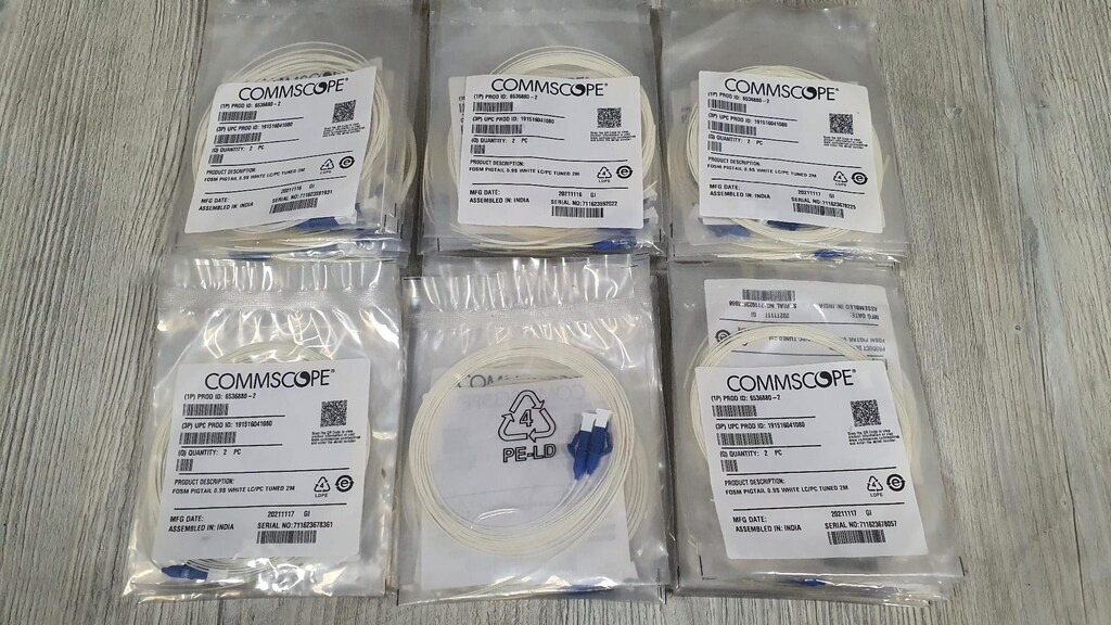 COMMSCOPE Fiber Optik Pigtail S.M. FOSM 0,9S LC (6536880-3) 2m. - 2