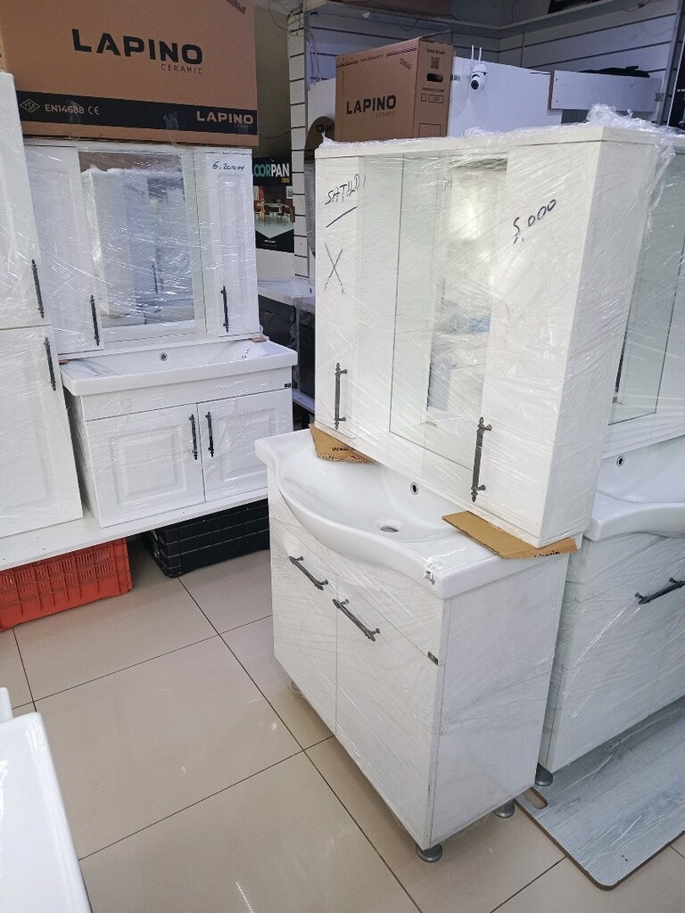 80 cm klasik ayakli banyo dolabi - 11
