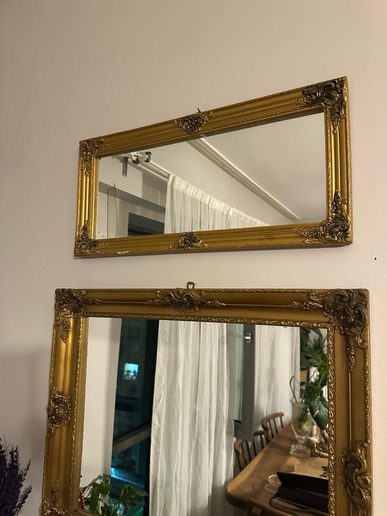 vintage oymalı ayna - 3