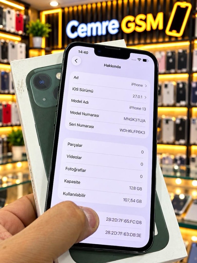 İPHONE 13 128 GB PİL 82 TAMAMEN ORJINAL TR CİHAZI HATASIZ - 5