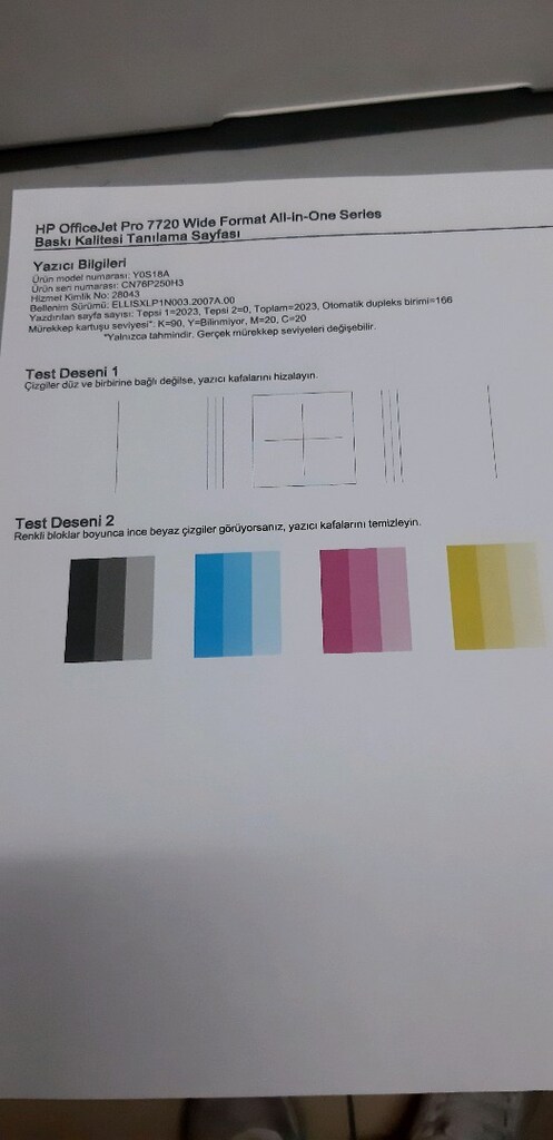 HP A3 YAZICI OFFICEJET PRO 7720 A3 ÇOK FONKSİYONLU YAZICI WİFİ NETWORK - 5