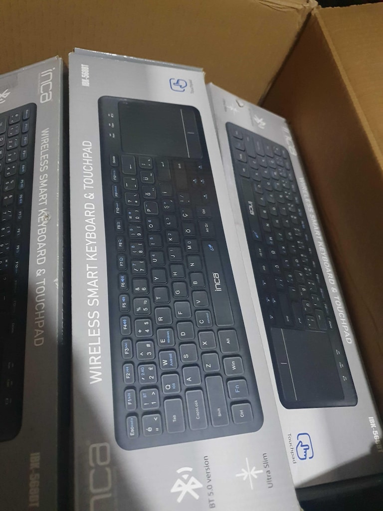 Inca IBK-568BT Bluetooth Kablosuz Touchpadli Klavye adetli SIFIR - 6