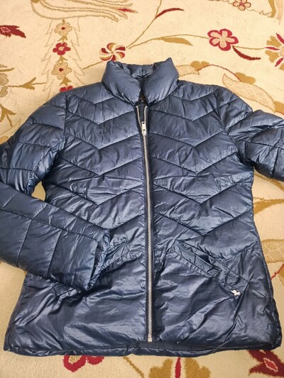 orijinal LOFT lacivert şişme mont m beden