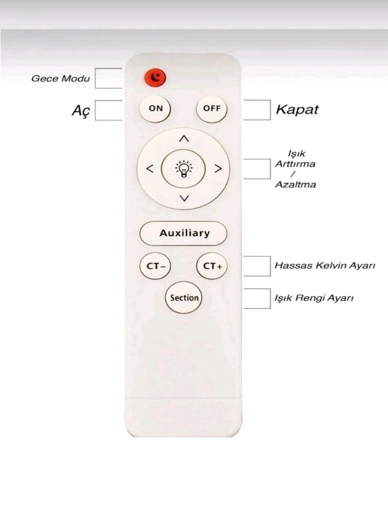 Kumandalı Modern Elips LED Sarkıt Avize - 4