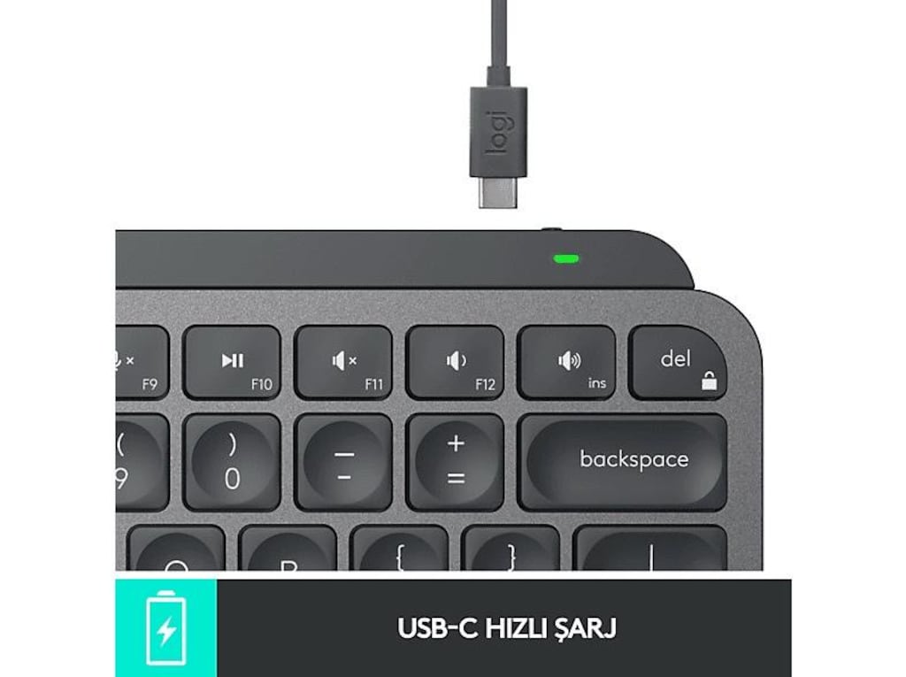 logitech mx keys mini klavye(2 yıl garantili) - 5