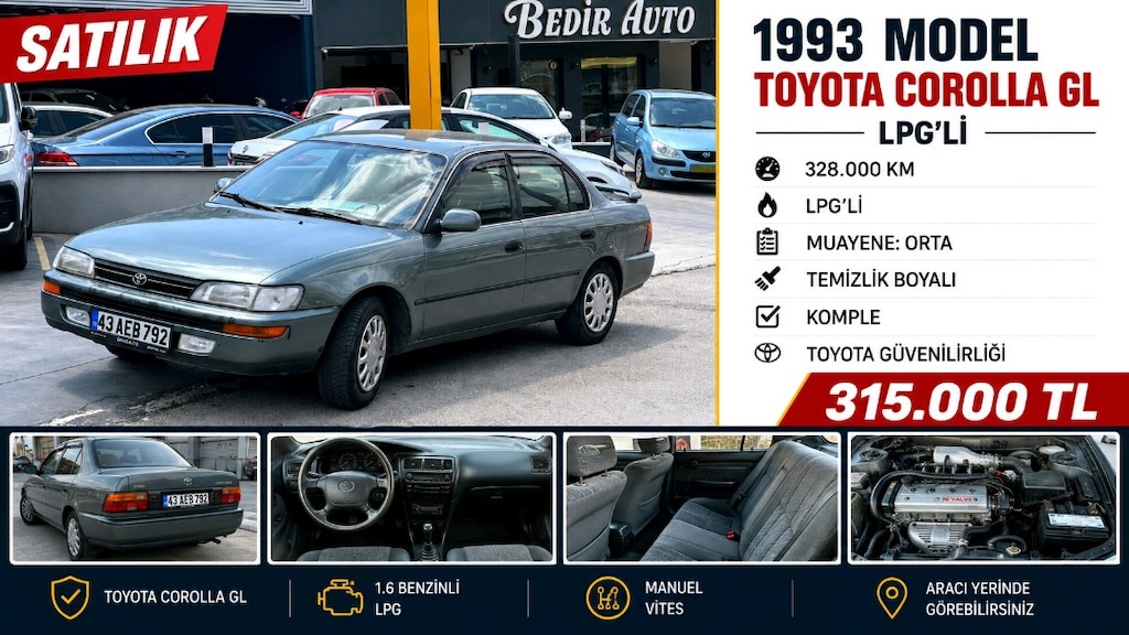 Toyota Corolla Japon efsane kasa gl 1.6 - 9