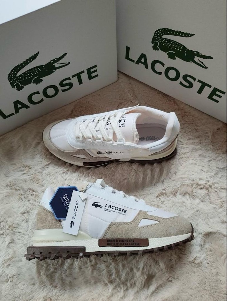‼ LACOSTE ELITE ACTIVE PREMIUM | BROWN CREAM - 8