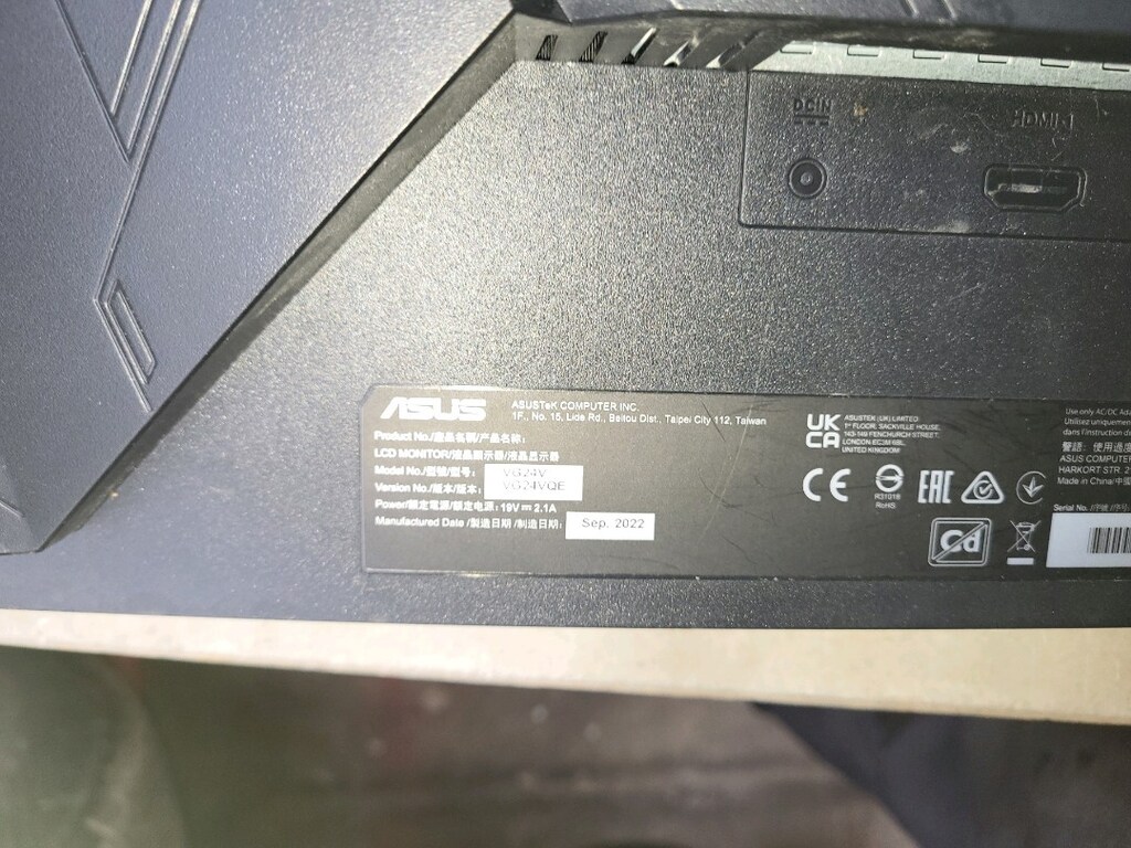 EKRAN SORUNLU ASUS VG24V PARÇA İÇİN - 5