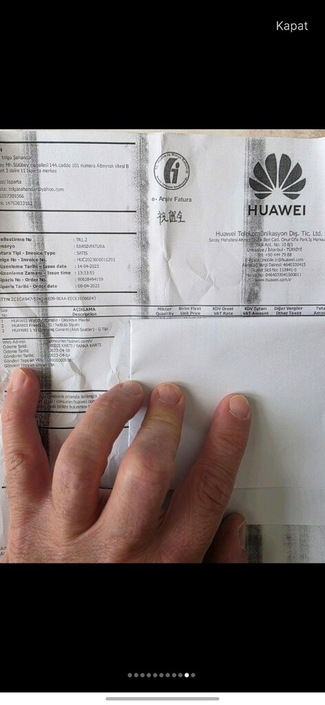 Huawei Watch Ultimate okyanus mavisi iyi kondisyonda temiz ürün - 3