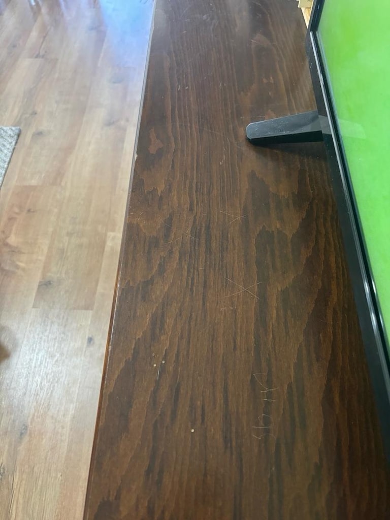 Masif Ağaç Konsol / Retro TV Ünitesi (200 cm - Koyu Ceviz) - 4