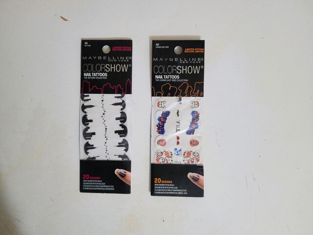 2'li İthal Maybelline Nail Art Manikür Tırnak Sticker 40 Çıkartması