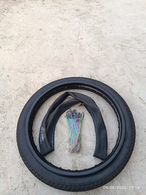 Anlas dış lastik çember +iç lastik+ 4mm rainbow miller