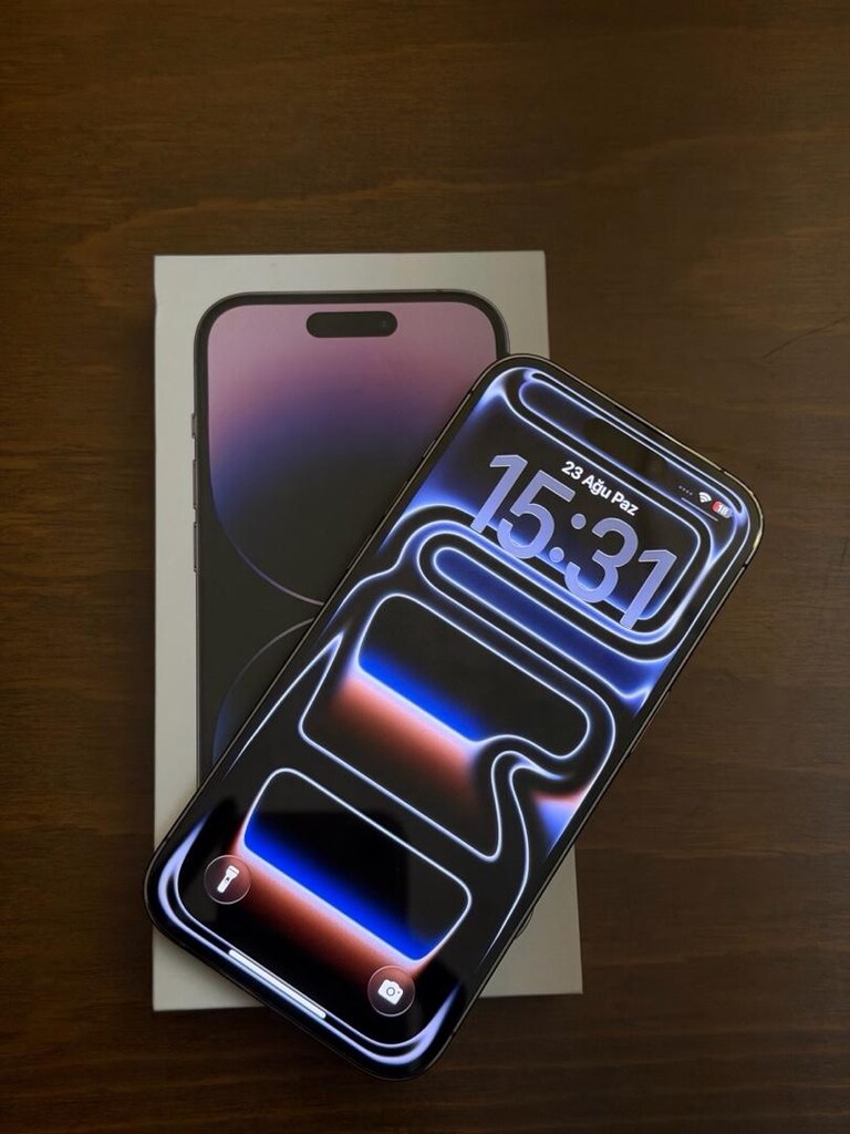 iPhone 14 PRO 128 GB Kutulu Temiz Pil:84 - 5
