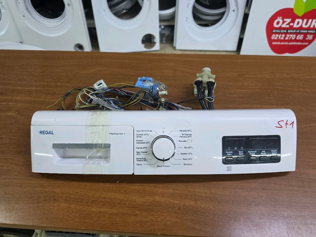 Regal PRATİCA 8101 T Çamaşır Makinesi Anakart kablo Tesisat 5+1 Soket - 6
