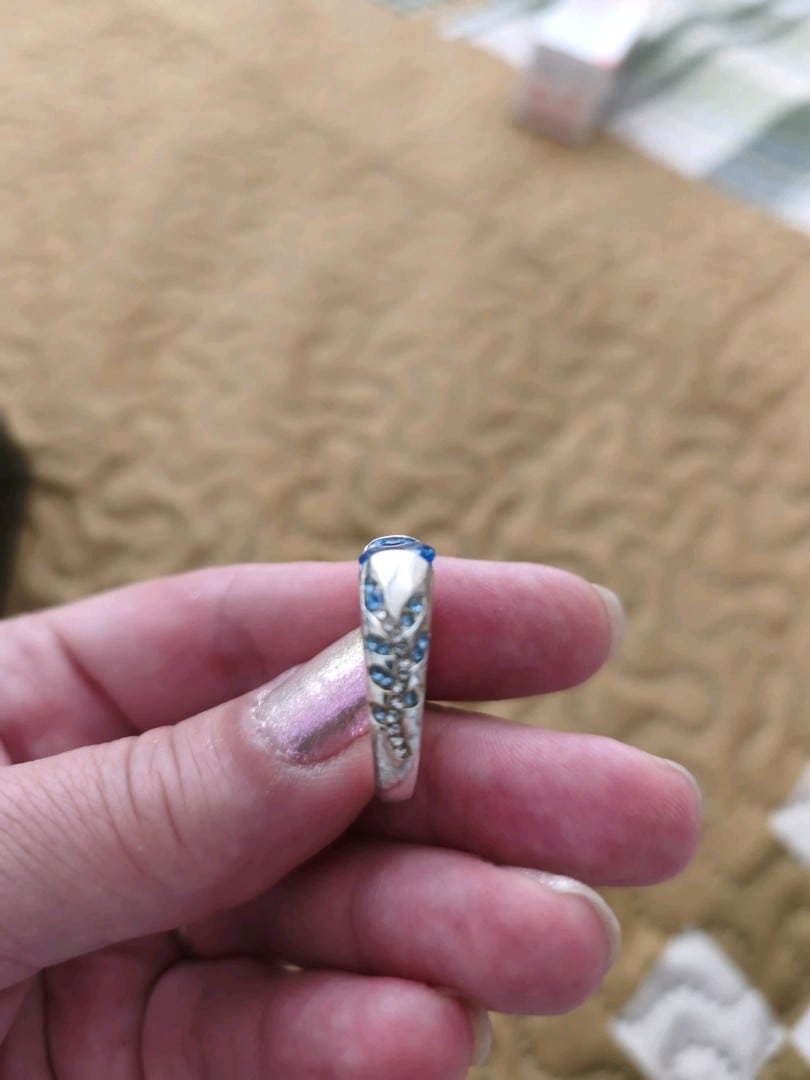 Çelık topaz yüzük - 3