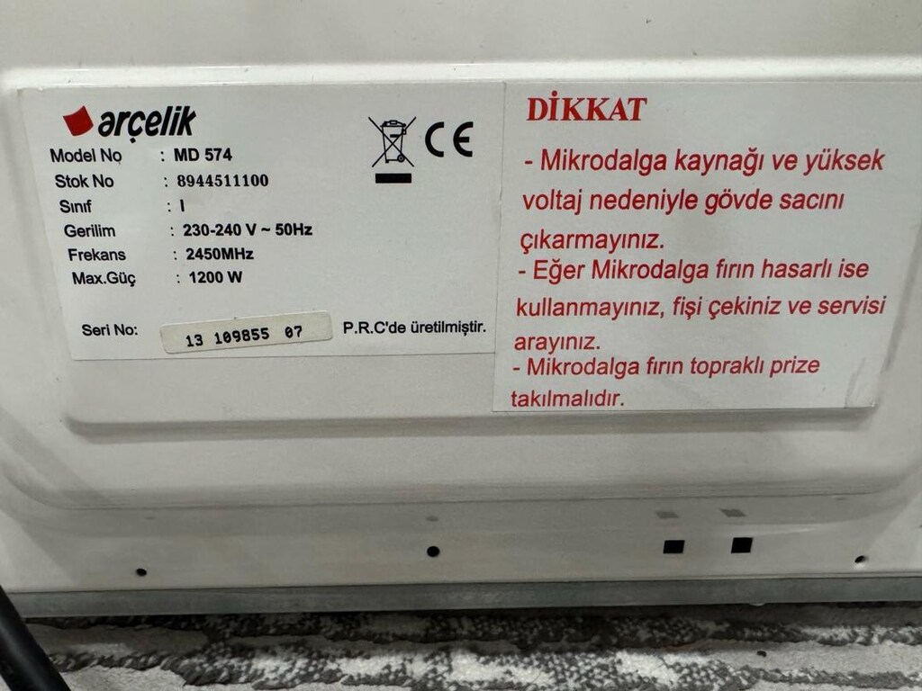 arçelik Mikrodalga - 6