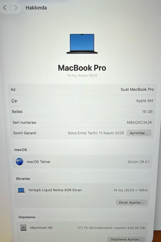 MACBOOK PRO M4 - 7