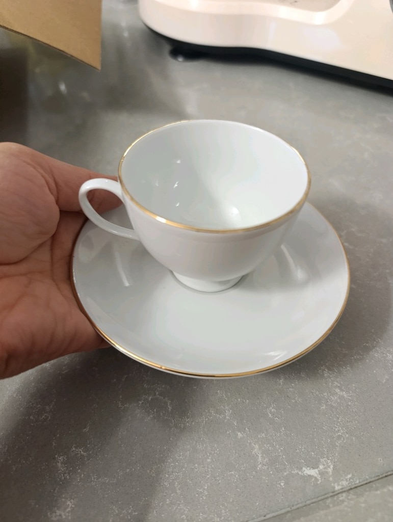 porland'dan alınmış 6 kişilik şık ve sade fincan takımı - 7