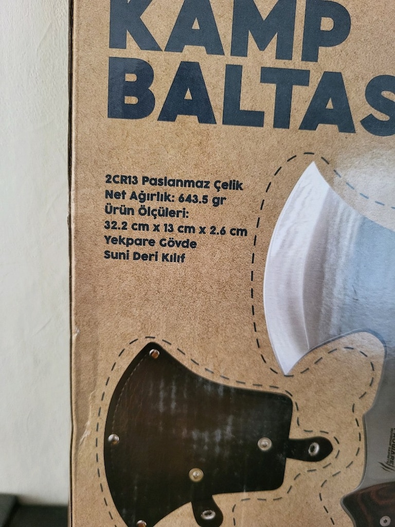sıfır ahşap saplı balta - 4
