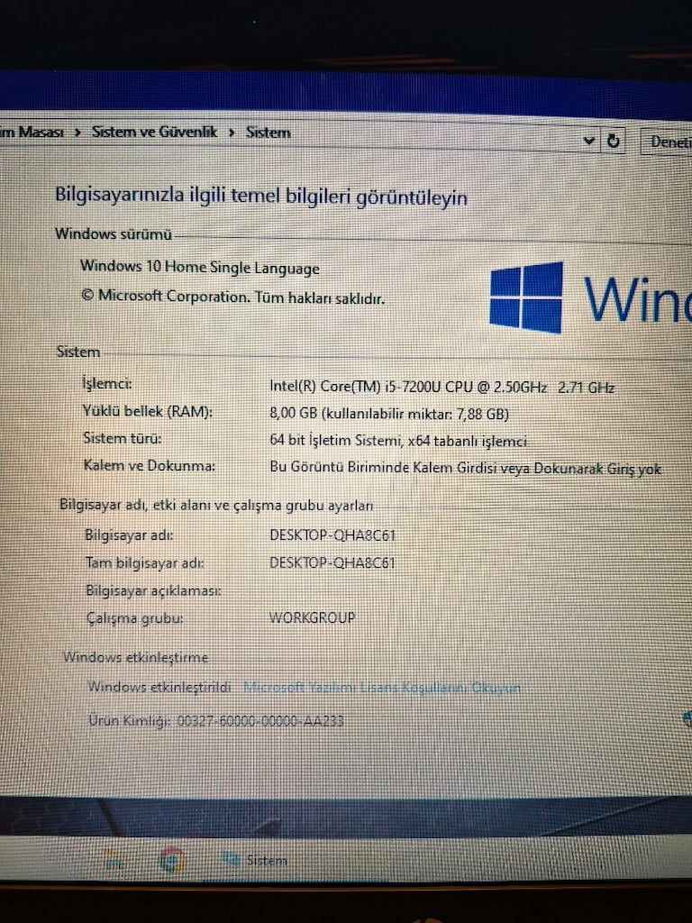 Laptop HP i5 İşlemci 256GB SSD 8GB Ram Işıklı Klavye Pili Sağlam - 6