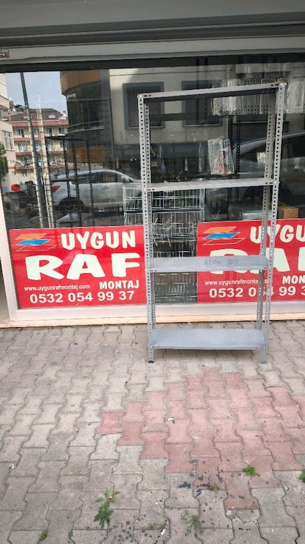 çelik raf depo rafı oto yedek parça rafı ikinci el raf çıkma raf 93x31 - 11