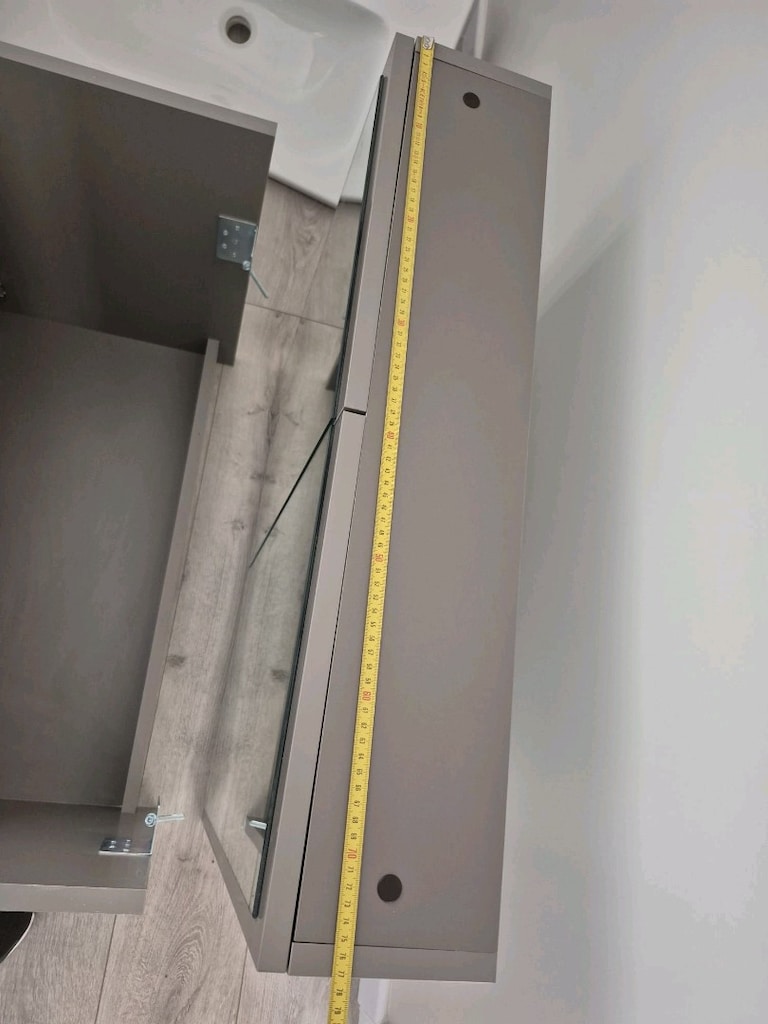 BIANI Marka Aynalı Banyo Dolabı (Lavabo dahil) - 7