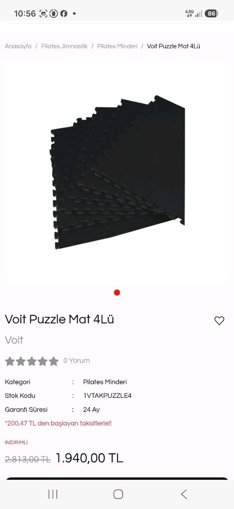 voit puzzle mat çok amaçlı spor minderi - 6