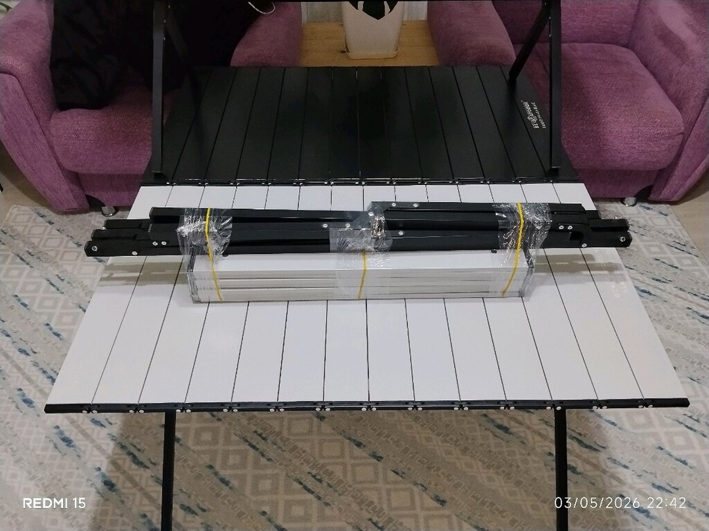 KAMP MASASI 60X100X62 3 PARÇA KOLAY KURULUM YENİ ÜRÜN SIFIR STOKLARDA - 6