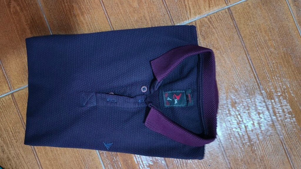 Erkek likralı tshirt ..Koyu bordo slim fittir.. - 7