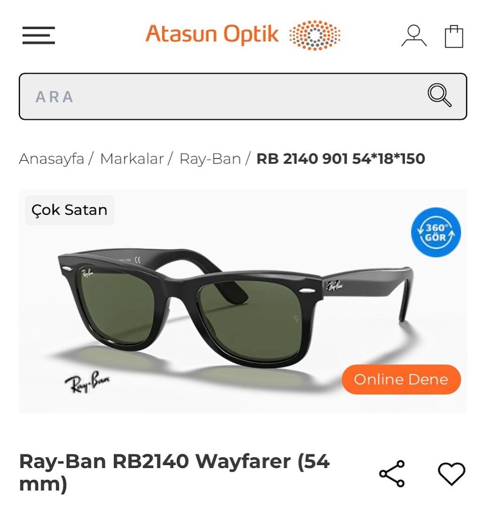 RAYBAN ORİJİNAL GÖZLÜK - 2