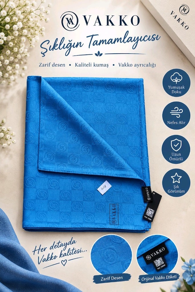 Vakko pamuklu soft kaliteli şal - 2