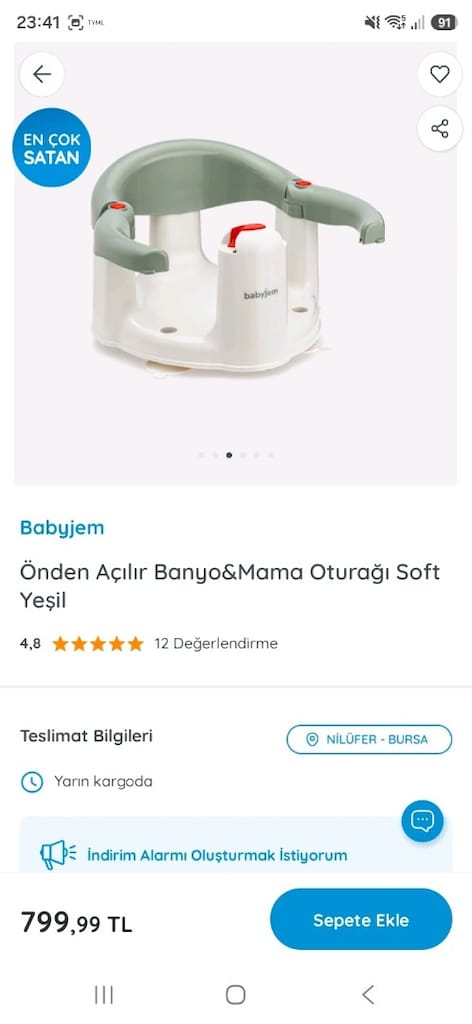 banyo oturağı, mama oturağı, destekli oturak - 2