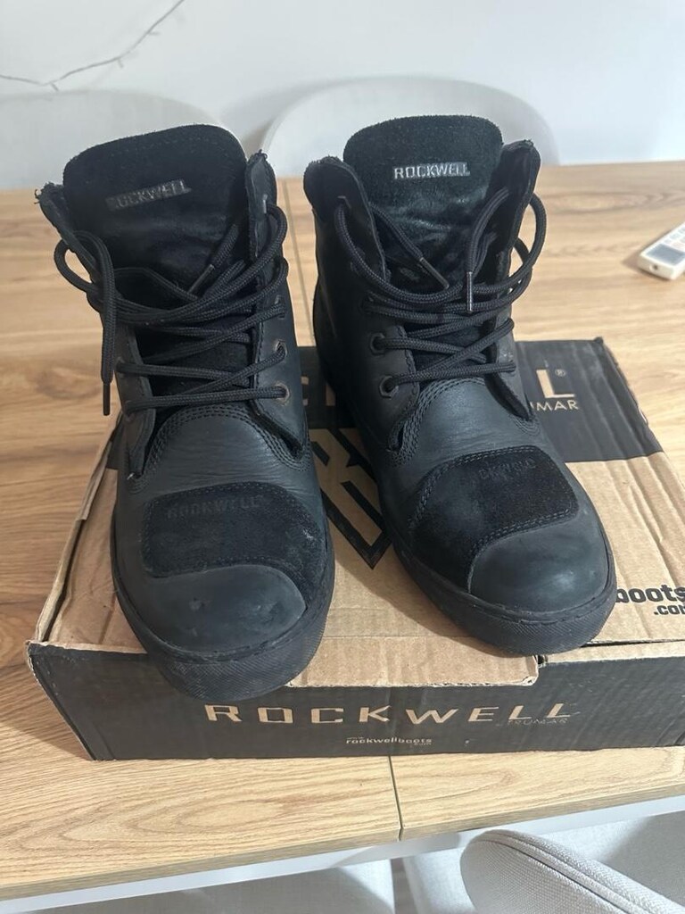 Rockwell Cafe Impactec Black Siyah Yazlık Motosiklet Botu - 2