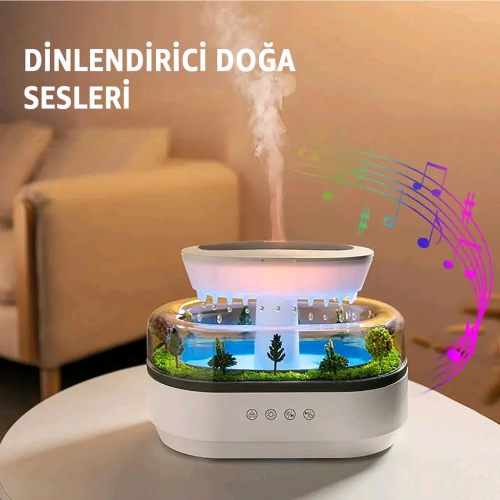 Yağmur Damlası Bulut Hava Nemlendirici – Sesli & Aromaterapi - 3