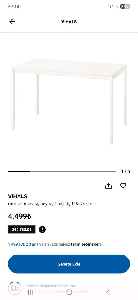 Ikea Melltorp yemek masası ve 4 sandalye - 8