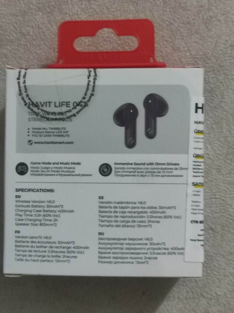 SIFIR KAPALI KUTU HAVİT LİFE 04T TRUE WİRELESS KULAKLIK - 7