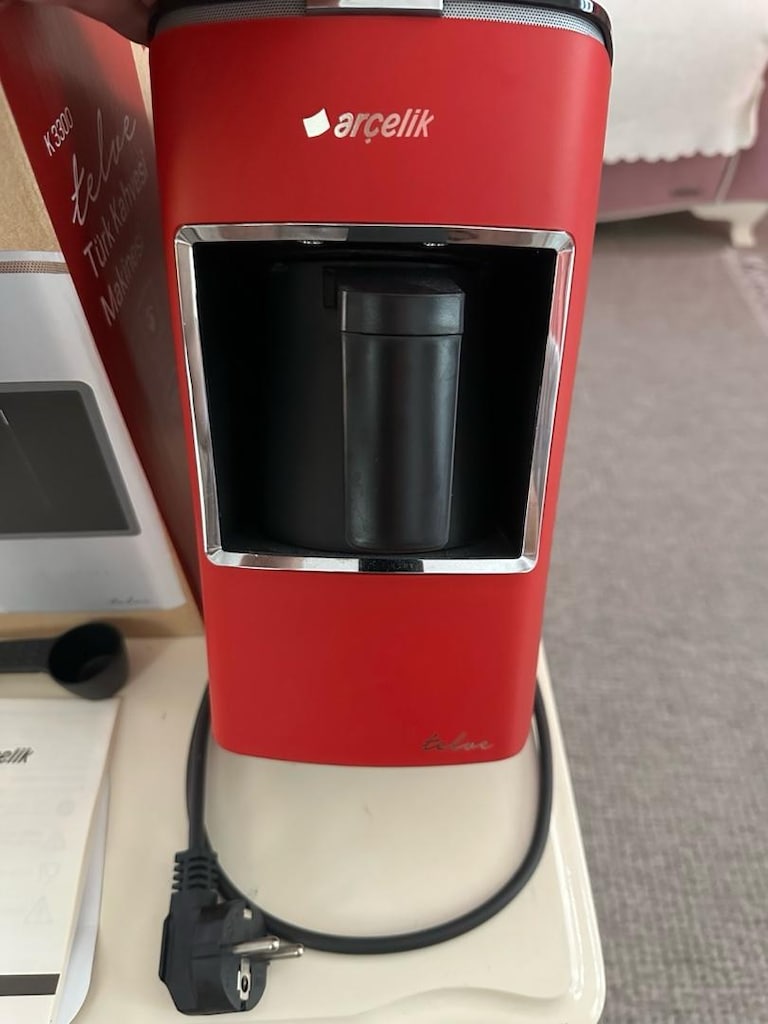 ARÇELİK K3300 TÜRK KAHVESİ MAKİNESİ TELVE KIRMIZI KUTULU ÇOK TEMİZ - 5