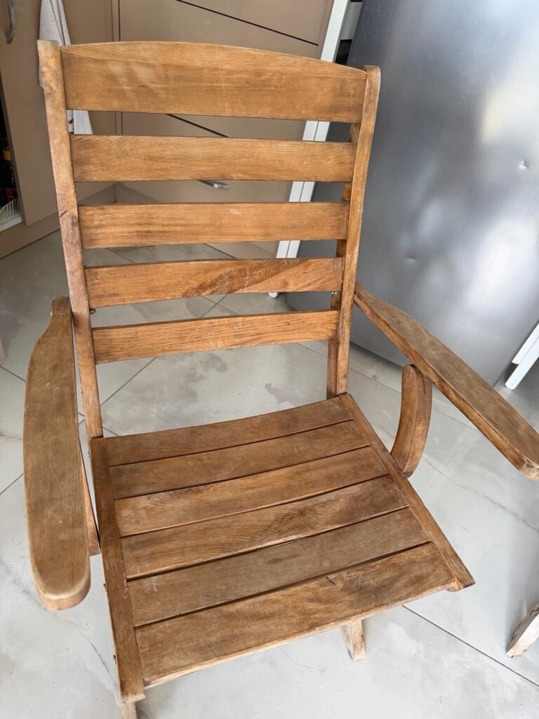 ahşap katlanır masa ve sandalye - 3
