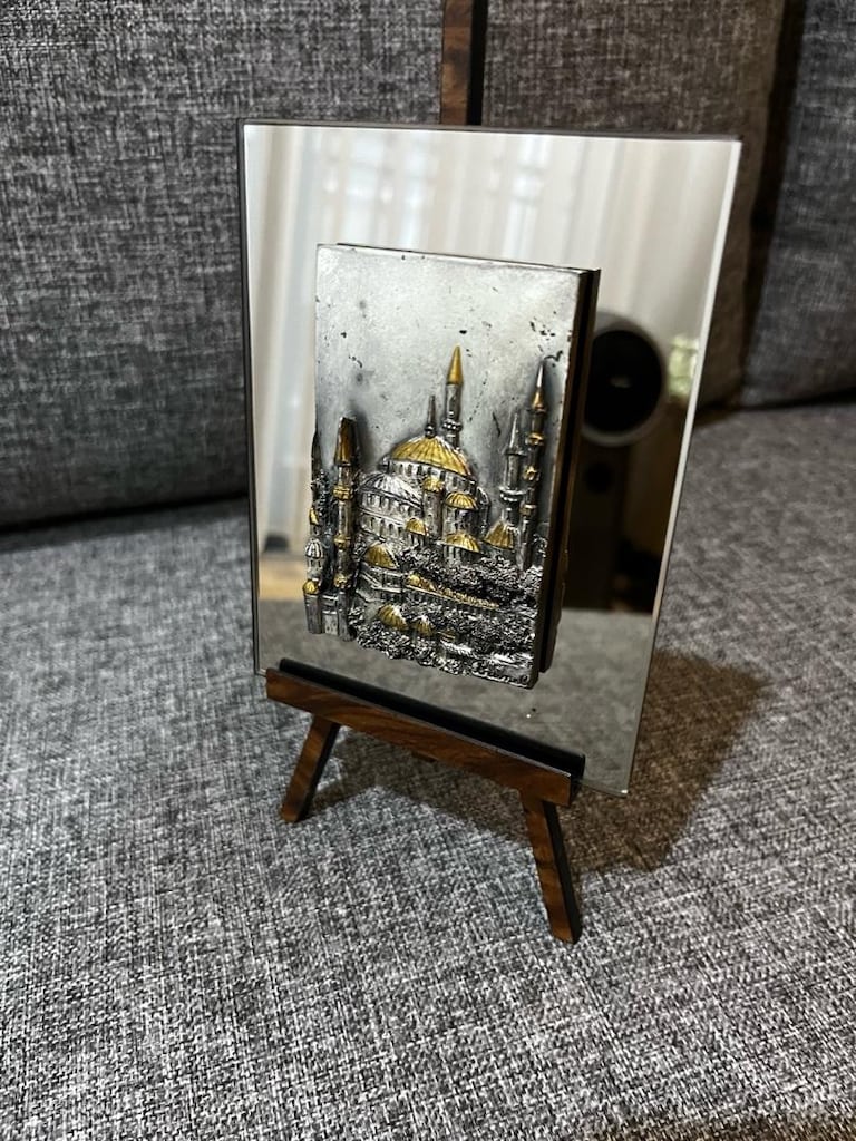 kabartma mimari çalışma sultanahmet cami aynalı tablo - 8
