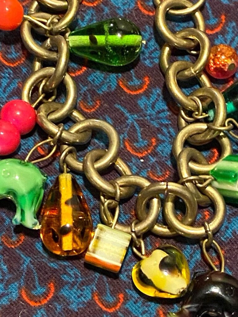 Vintage Murano Cam Charm’lı Çelik Bileklik - 6