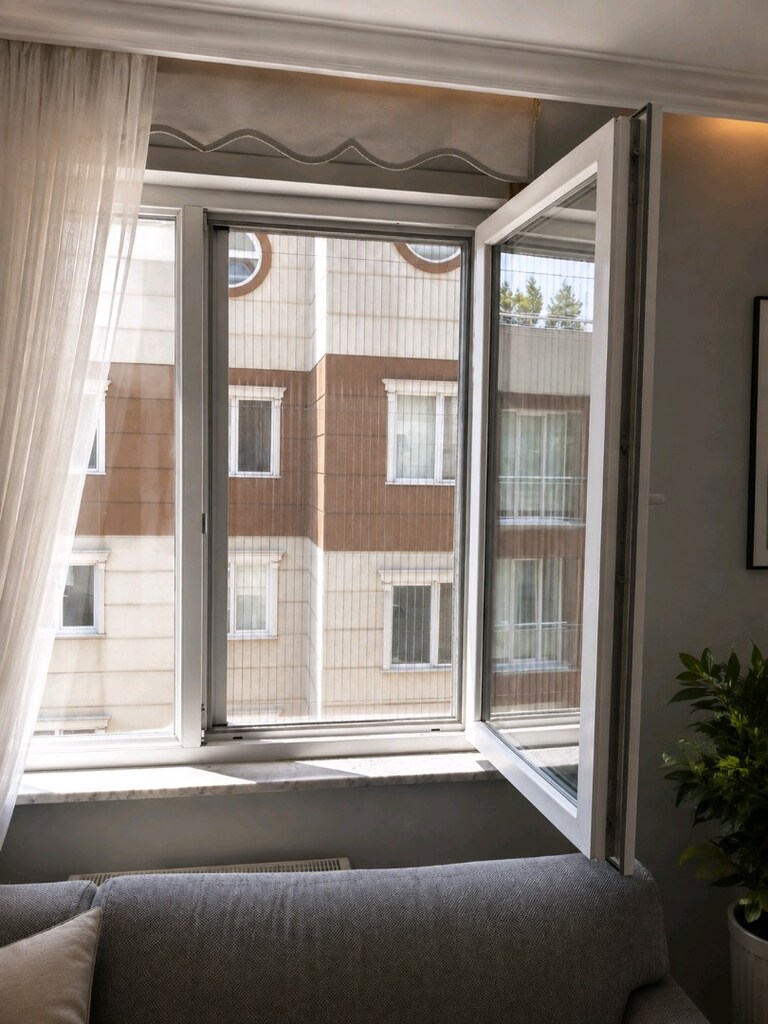 SİNEKLİX Akordeon Sürgülü Pencere Sinekliği | Özel Ölçü | Montajsız - 3