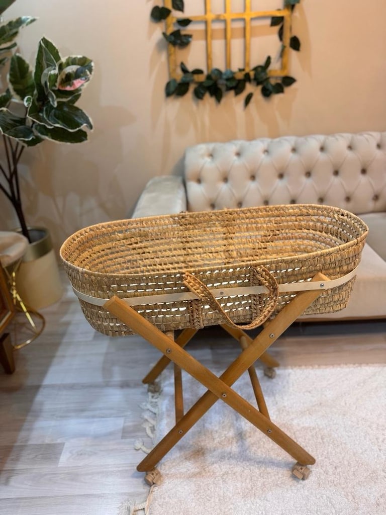 hasır beşik. rattan beşik - 4