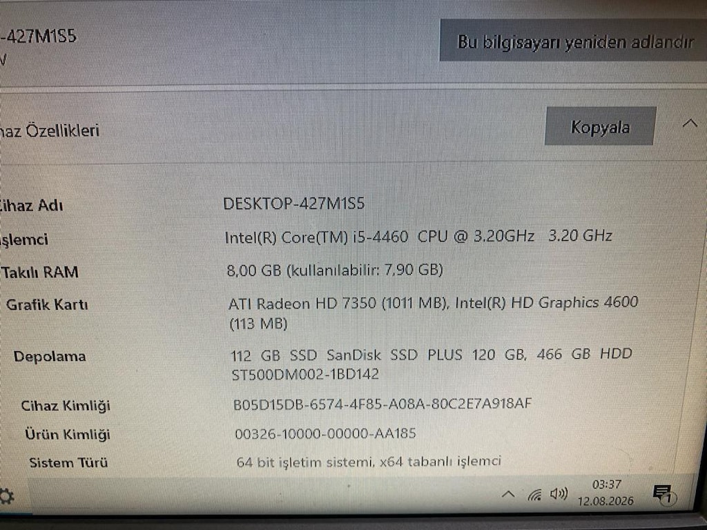Gigabyte toplu sistem İ5-4nesil sorunsuz - 3