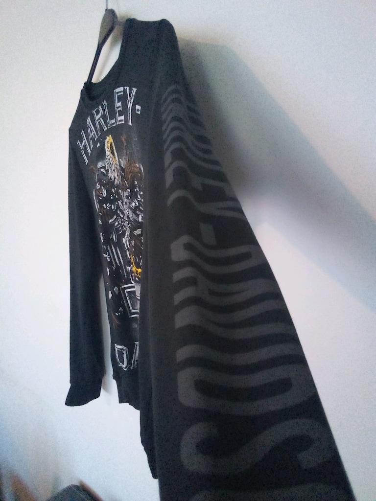 Harley Davidson kalın siyah t-shirt orijinal kartal işlemeli.L M — görsel 4/6