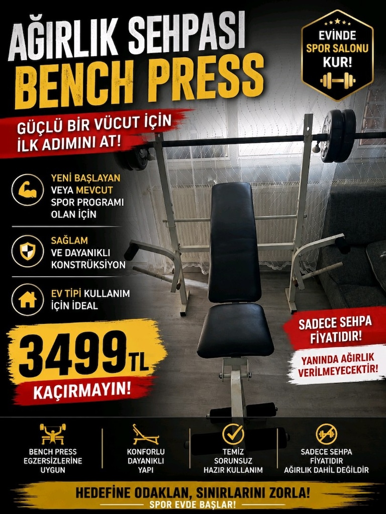 AĞIRLIK SEHPASI BENCH PRESS - 4