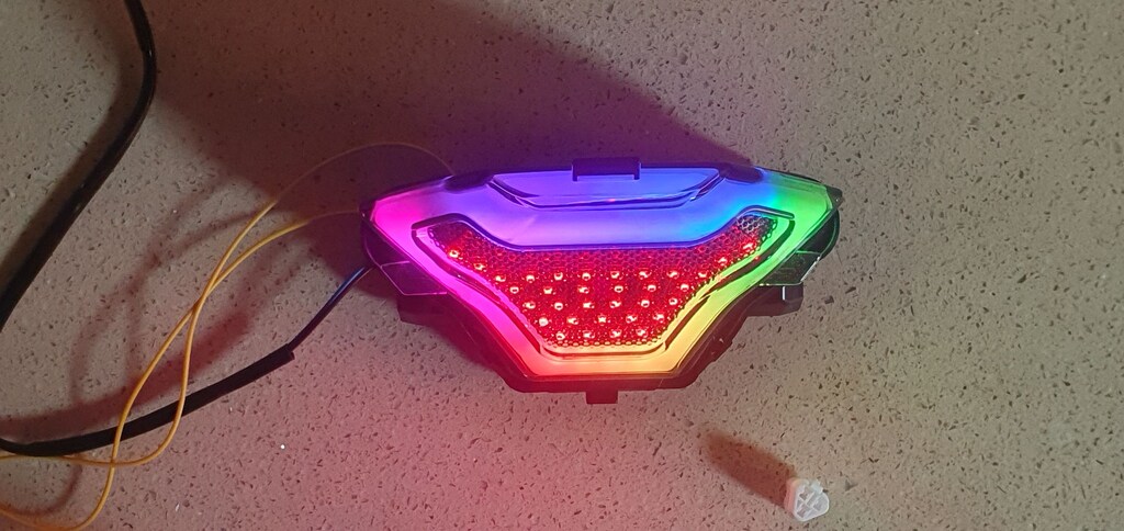 R25 MT25 MT07 YAMAHA RGB LED STOP 210+ ANİMASYON TELEFON KONTROL - 2