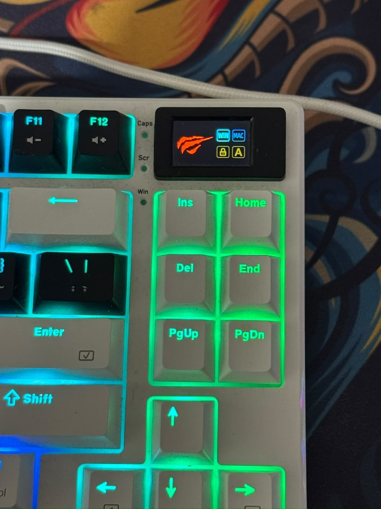 Havit Gamenote KB884L RGB TKL Red Switch Kablolu Mekanik Klavye - 4
