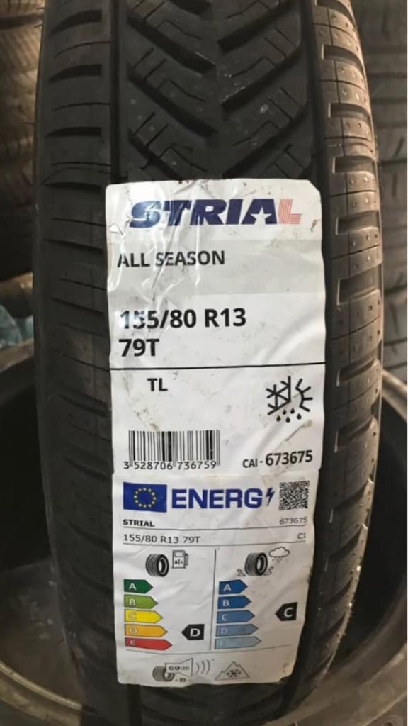 155/80/13 Ebat Sıfır Mevsimlik M+S. - 3