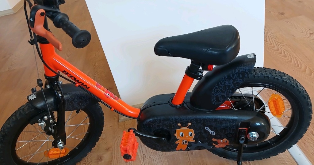 Btwin çocuk bisikleti 14 jant Decathlon YENİ GİBİ Ön Sepetli - 13