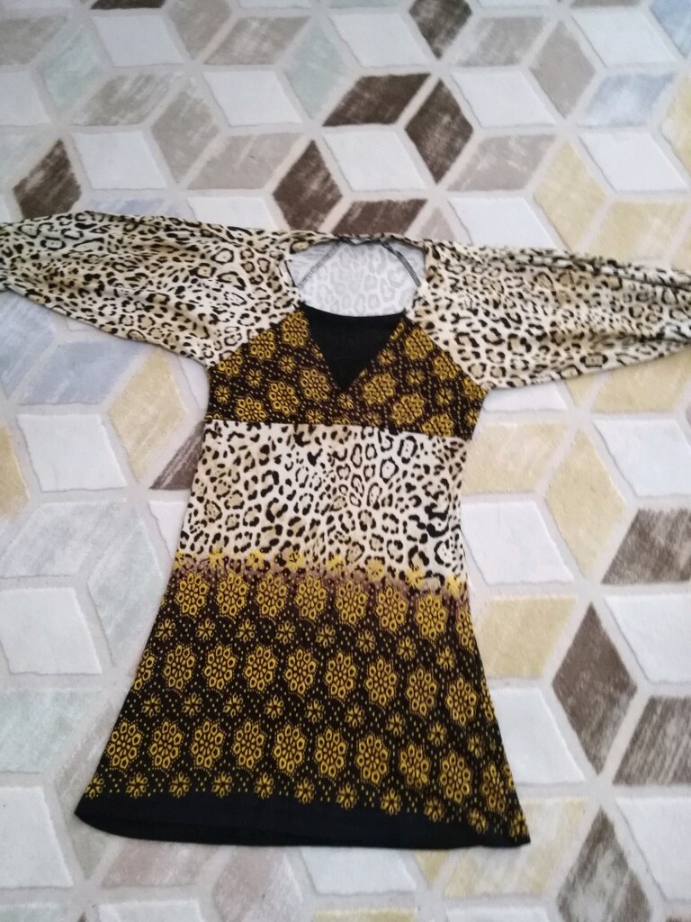 36 38 beden leopar mını elbise sorunsuz
